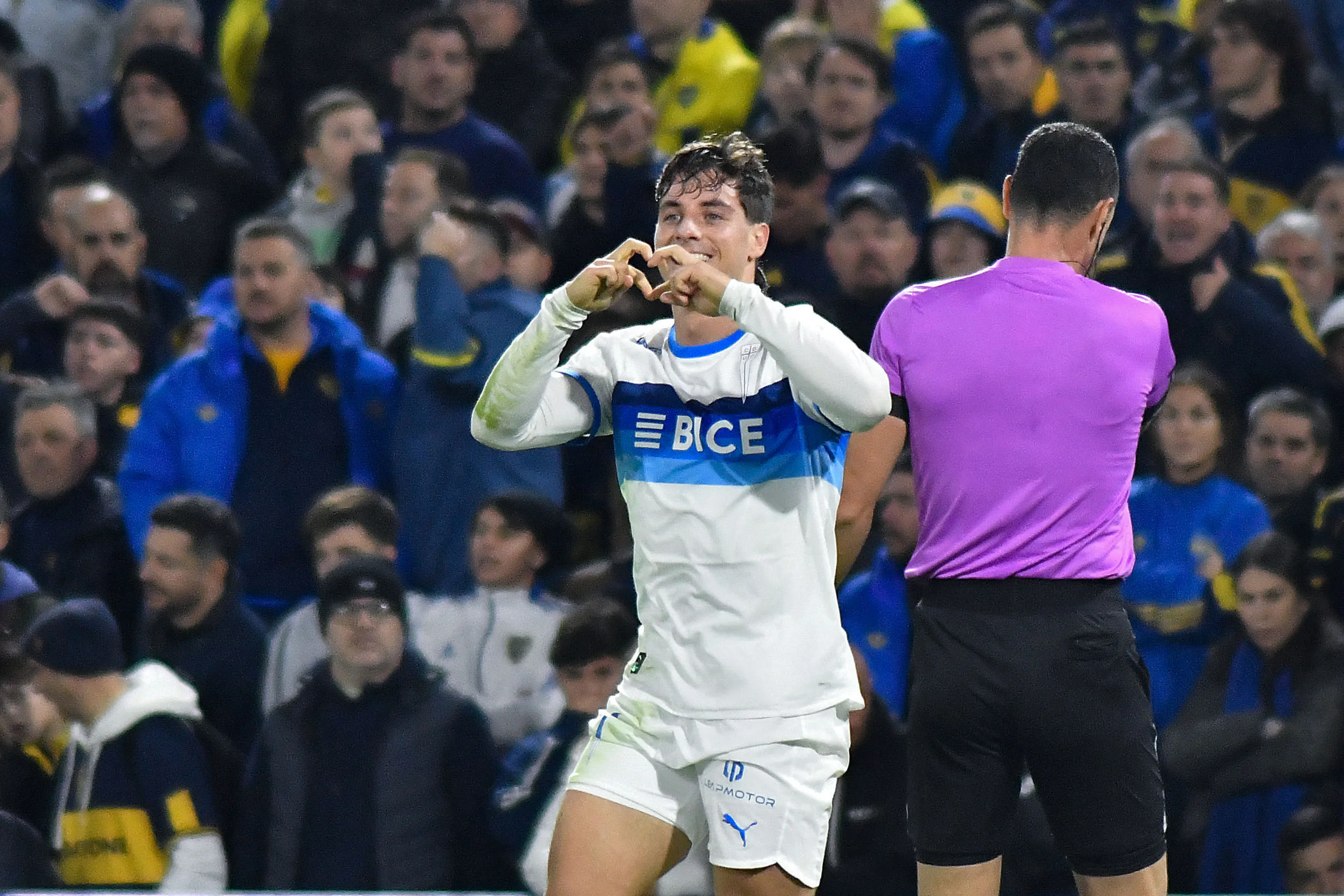 Montes anotó ante Boca en el triunfo 1-0 de este 2026. Imagen: Photosport