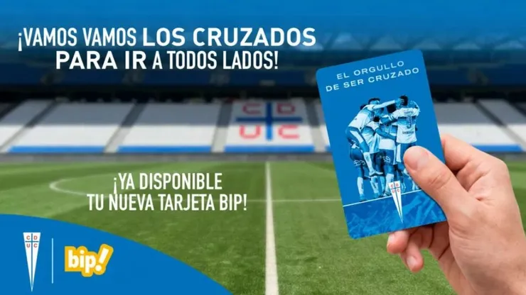 Cruzados y Metro presentaron una tarjeta bip! oficial de La Franja.