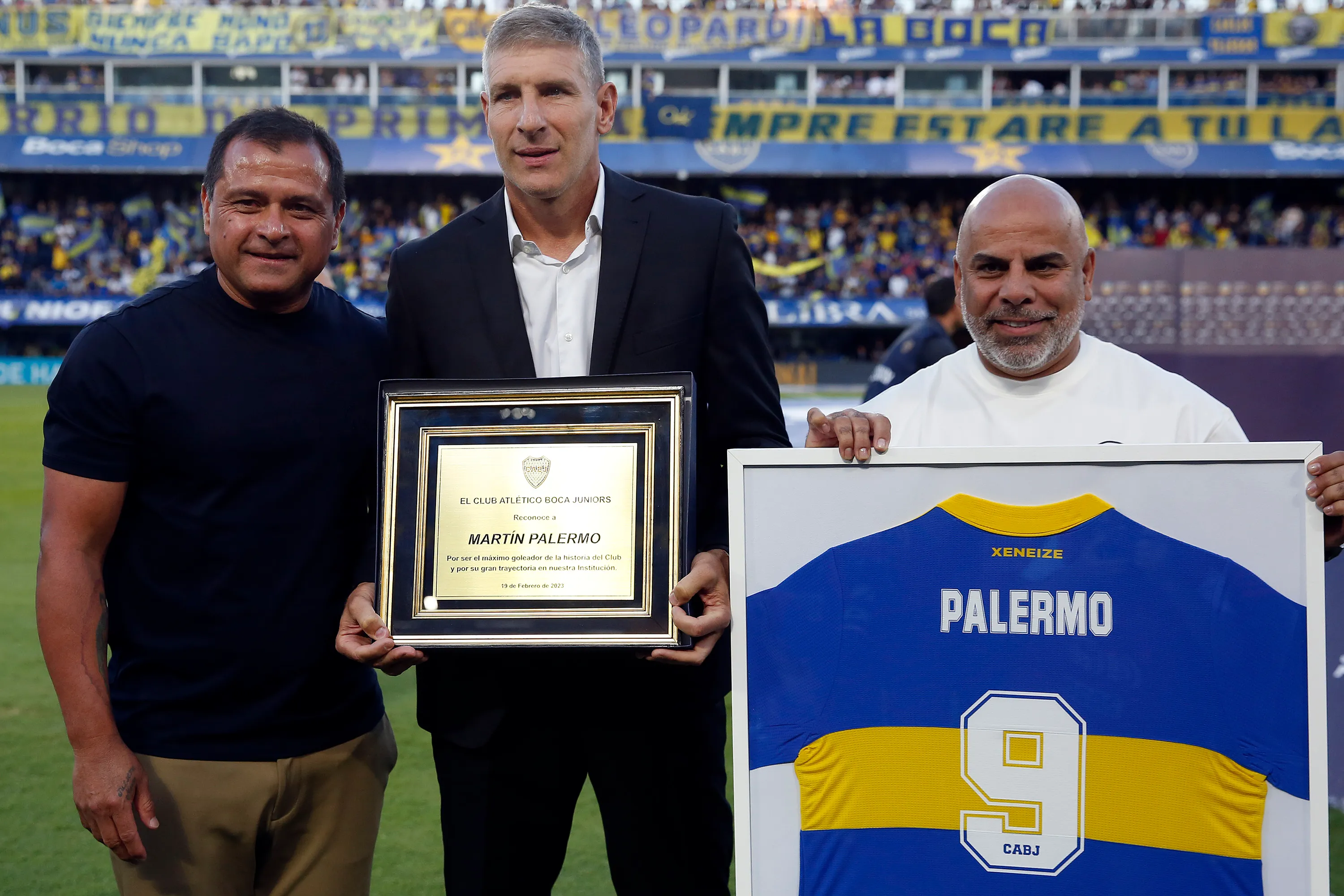 Martín Palermo es un ídolo legendario en Boca Juniors, donde fue un goleador temible de una época gloriosa. (Daniel Jayo/Getty Images).