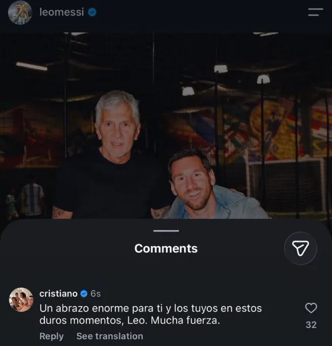 El mensaje de Cristiano para Messi