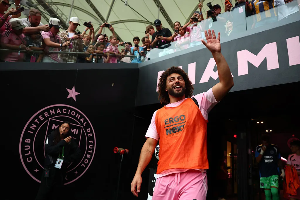 Maximiliano Falcón es suplente en Inter Miami. (Photo by Megan Briggs/Getty Images)