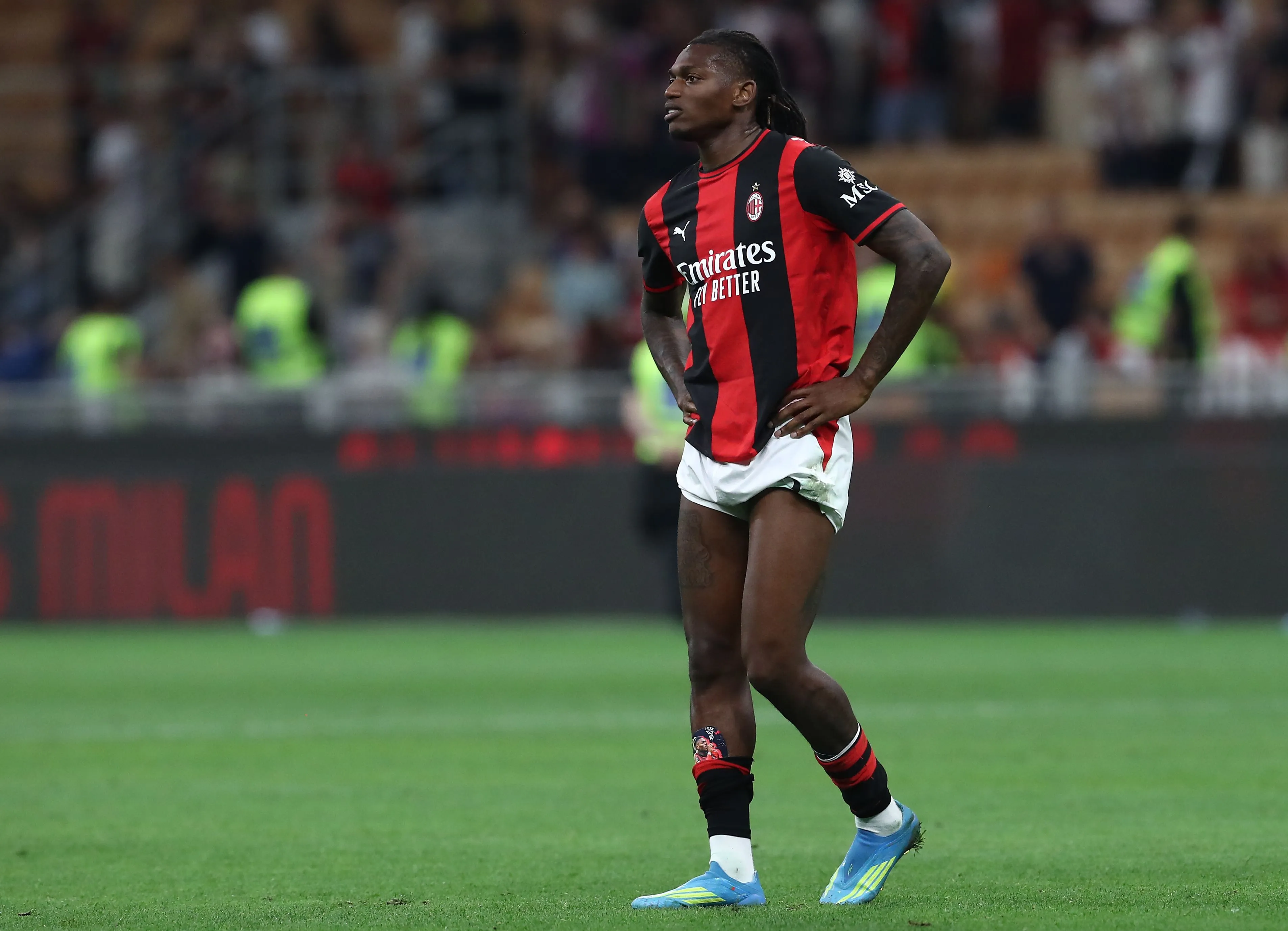 Rafael Leao es uno de los apuntados a salir del AC Milan. (Marco Luzzani/Getty Images).