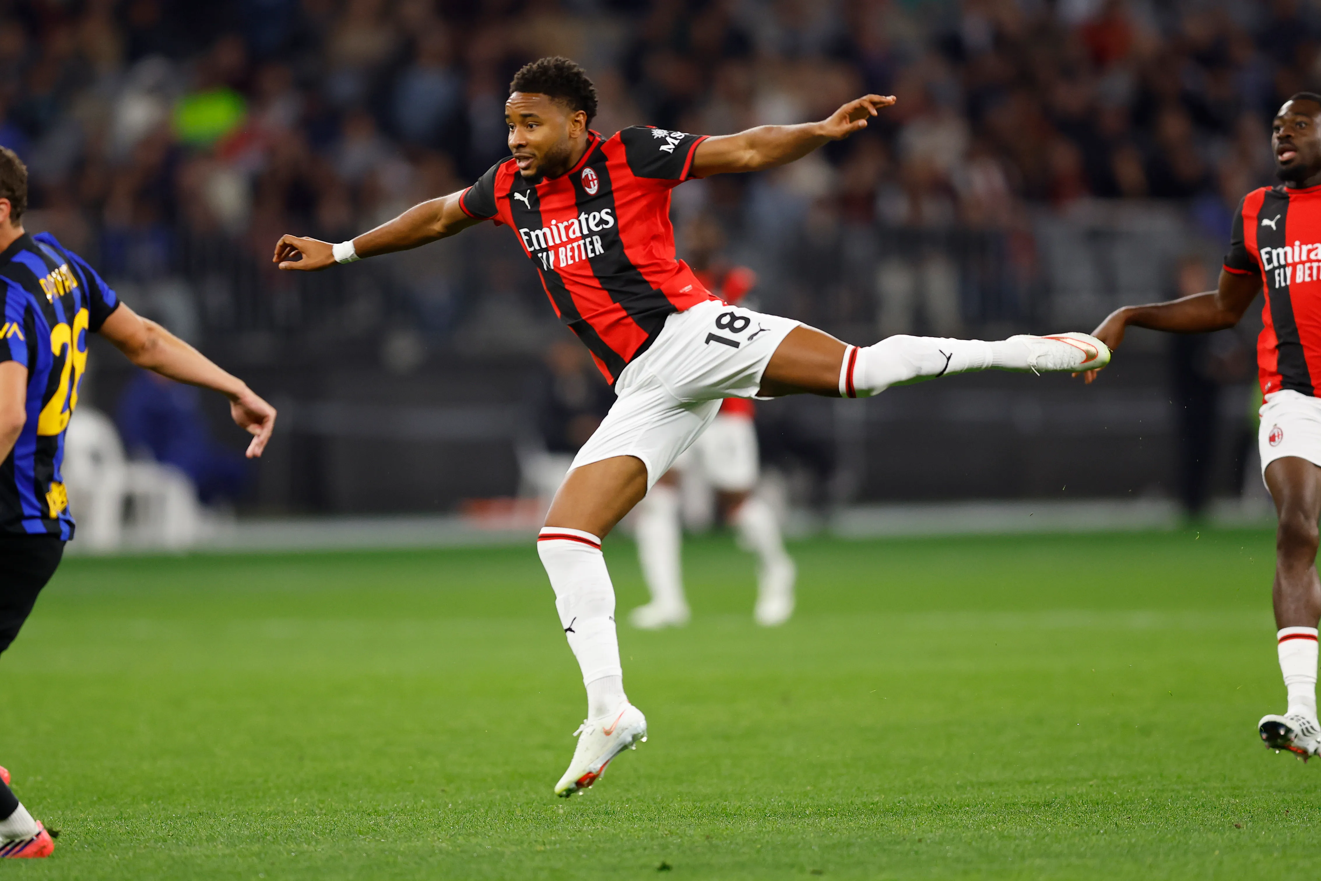 Christopher Nkunku parece tener los días contados en el cuadro rossonero. (James Worsfold/Getty Images).