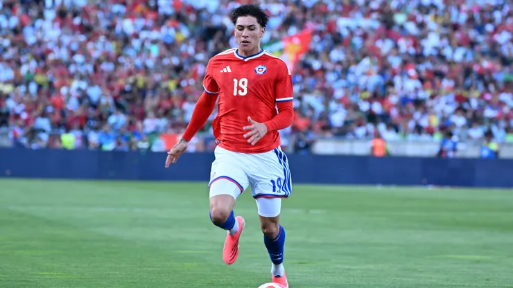 Maximiliano Gutiérrez en acción ante Portugal.
