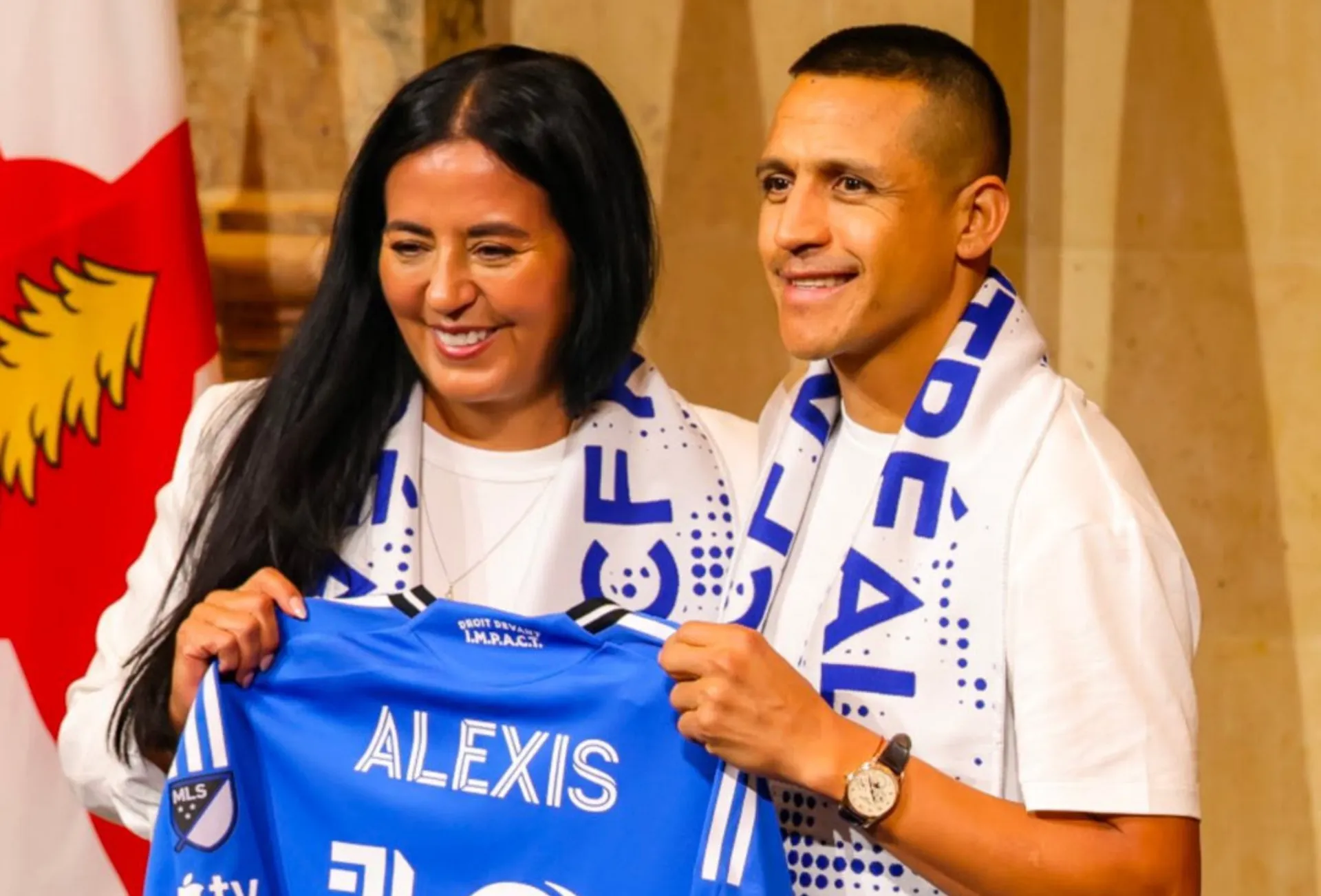 Alexis ya tuvo la primera bienvenida en la ciudad.