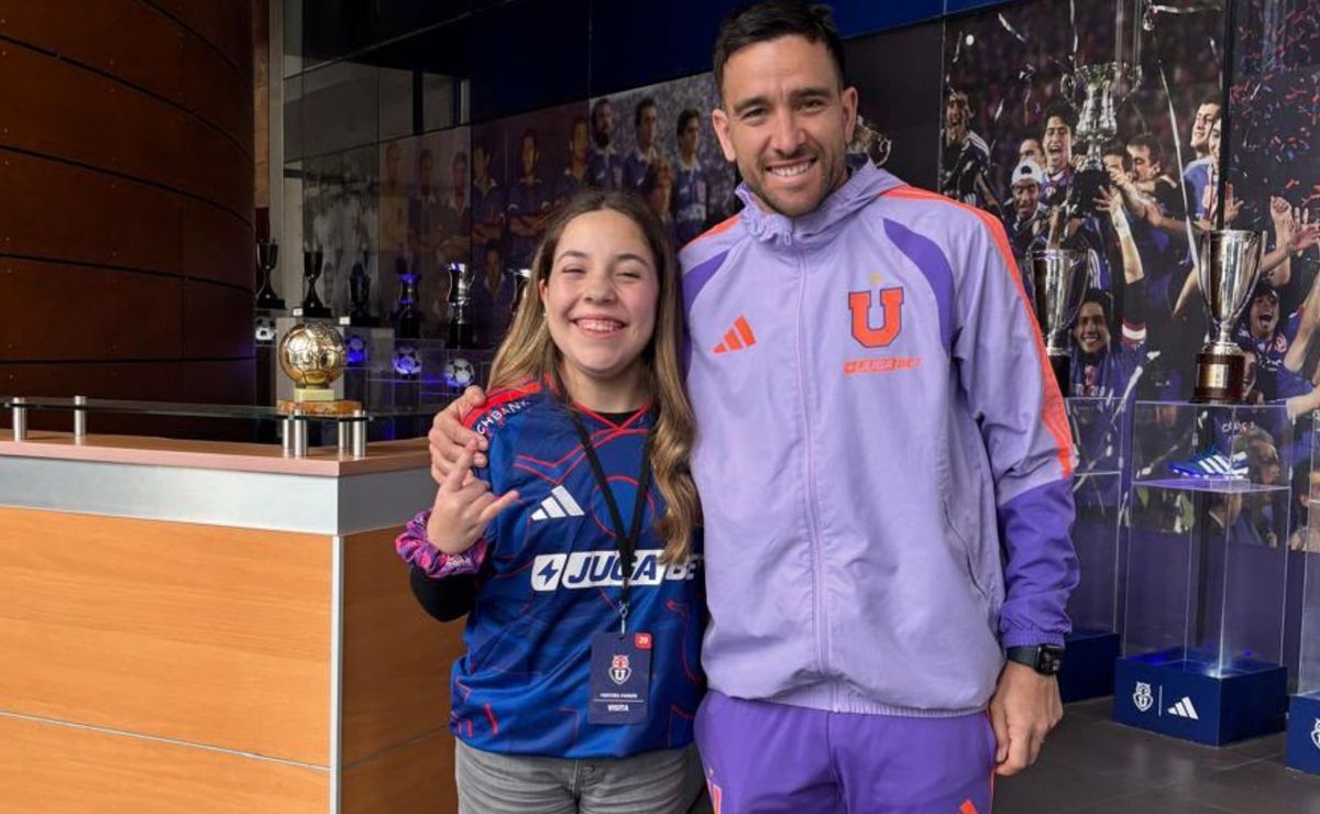 Matías Zaldiva tiene el corazón gigante: le cumple el sueño a una hincha de U de Chile