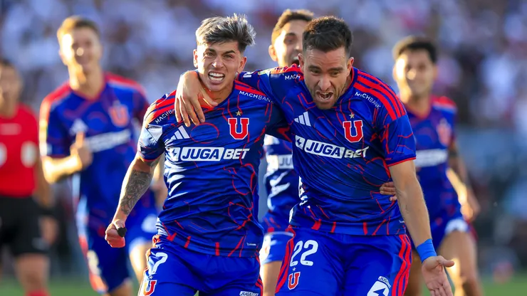 Zaldivia celebra su gol ante Colo Colo en la primera rueda