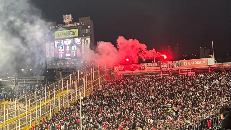 La peligrosa acción de un par de barristas de Colo Colo