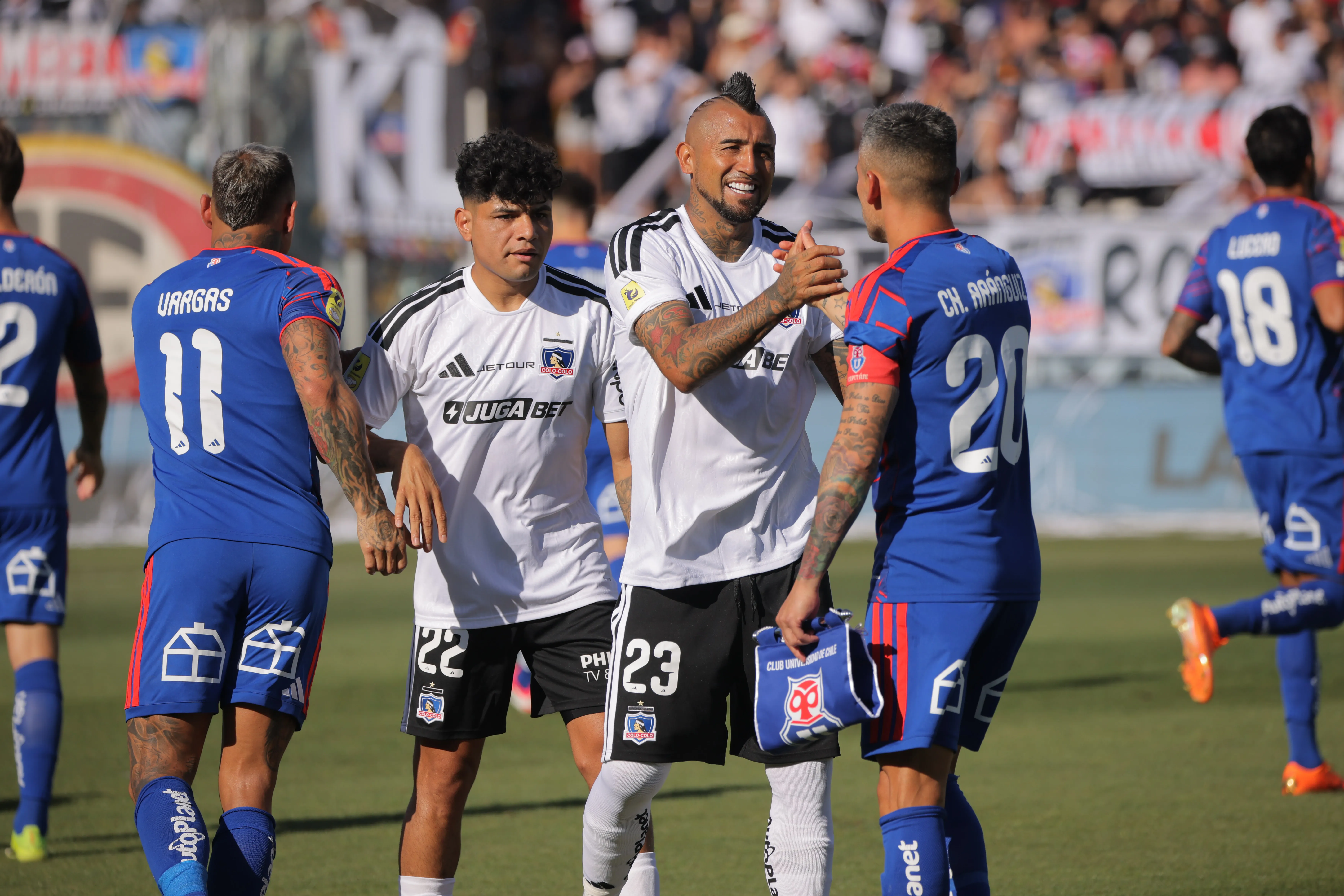 Arturo Vidal dejó en claro que Colo Colo no perderá el título con la U en este 2026. | Foto: Photosport.