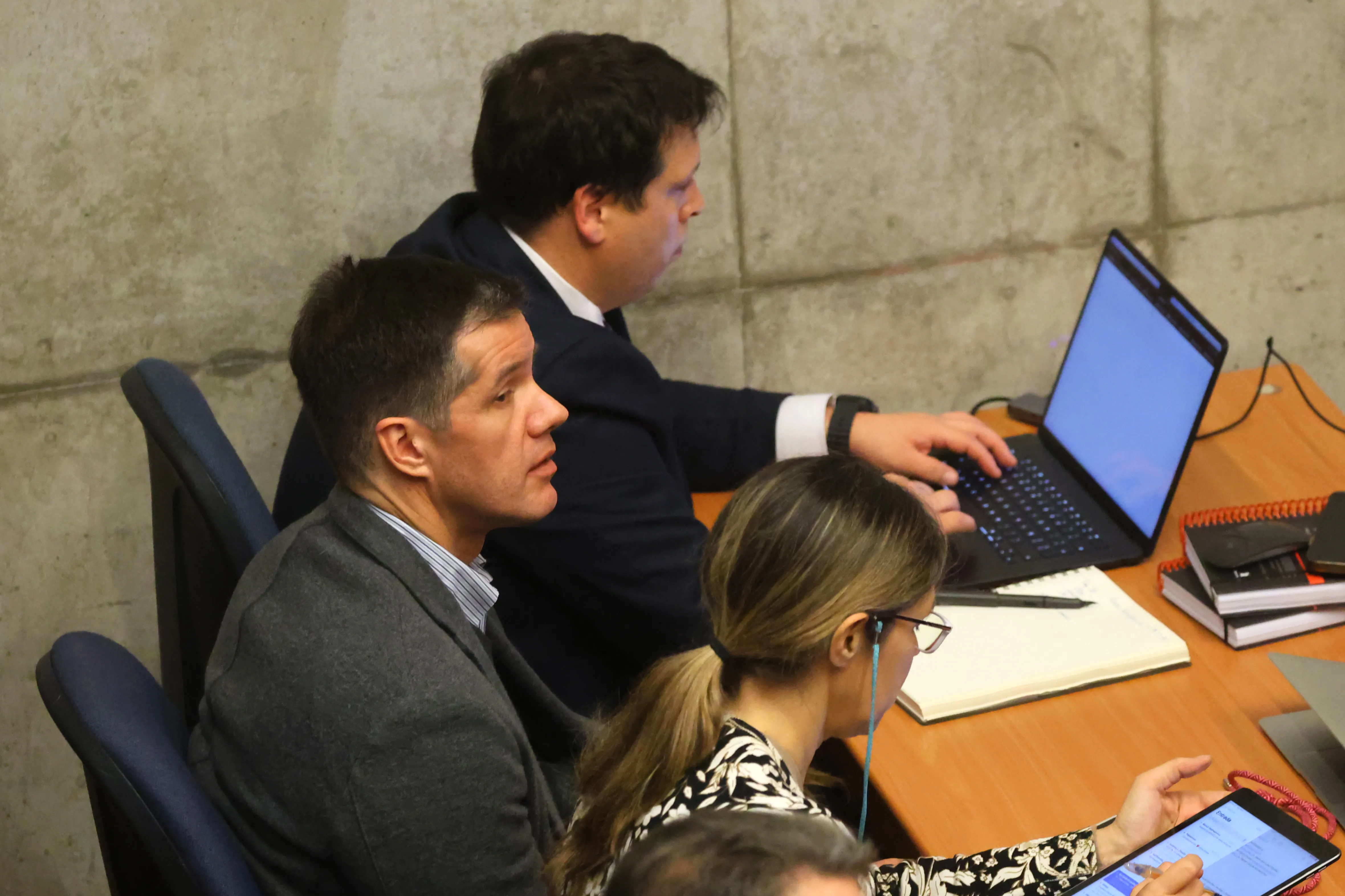 Michael Clark en una de las tantas audiencias por el Caso Sartor, que comenzaron el 30 de julio. (Jonnathan Oyarzun/Photosport).