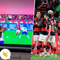 Lo aplaudió de pie: Vidal celebra triunfo del Flamengo en la Libertadores
