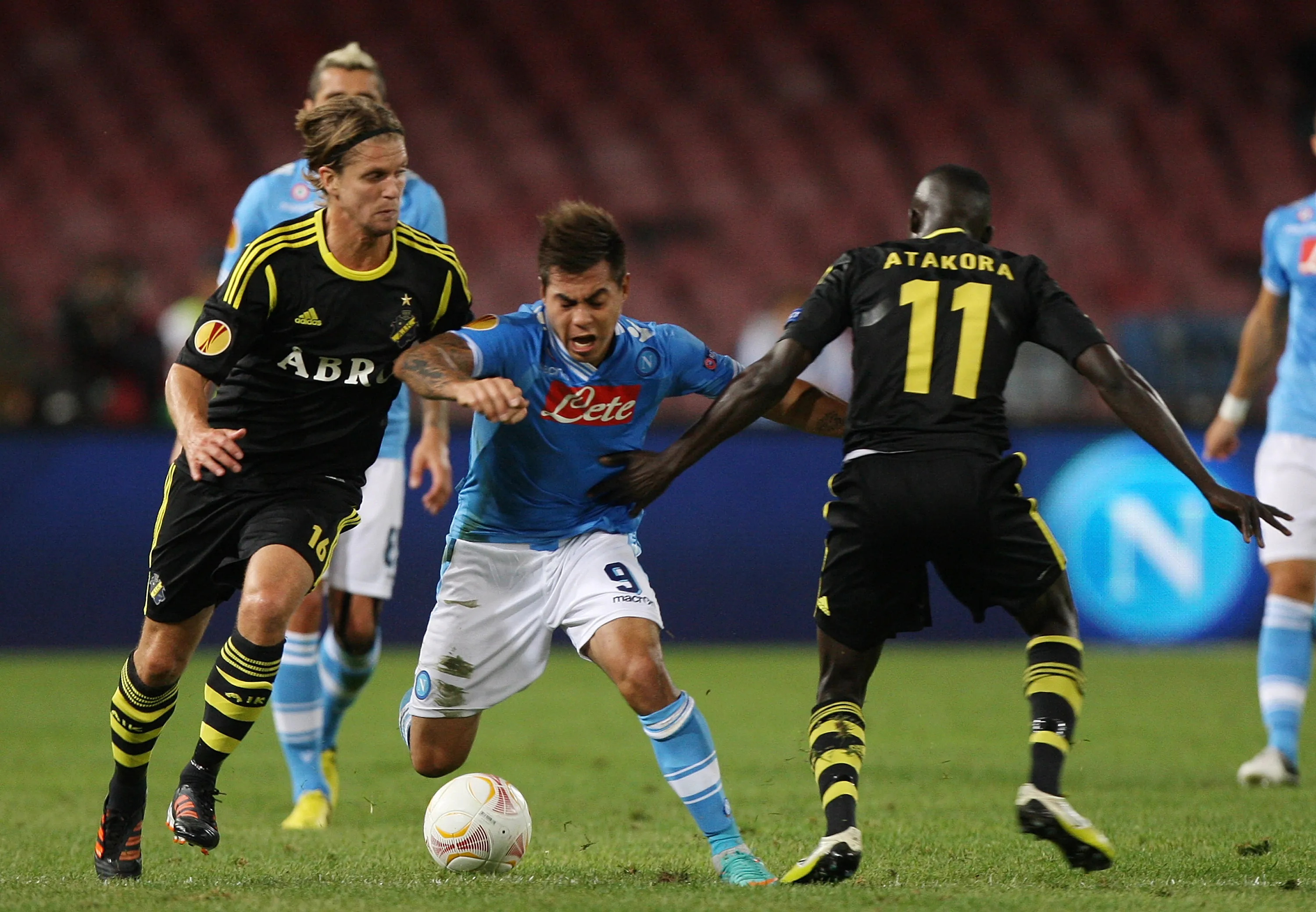 Eduardo Vargas tuvo una gran tarde contra el AIK Solna en 2012. (Paolo Bruno/Getty Images).