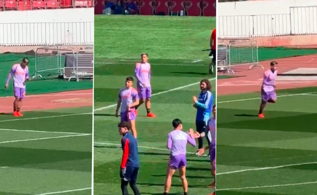 Se despide de la U: Las imágenes del entrenamiento diferenciado de Lucas Assadi