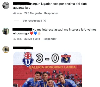 Hinchas se molestaron con salida de Lucas Assadi