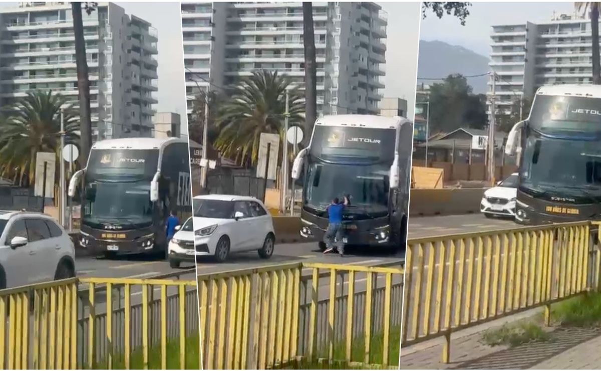 Bus de Colo Colo envuelto en incidente con auto de hincha de la U: Se da a la fuga