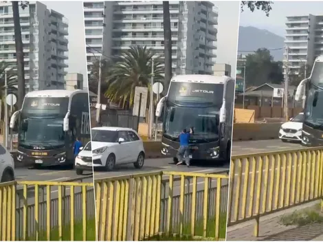Escándalo: Bus de Colo Colo choca con hincha de la U y se da a la fuga