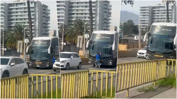 El insólito incidente que protagonizó bus de Colo Colo con hincha de la U.