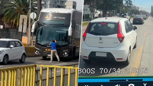 Bus de Colo Colo protagonizó choque en la previa del Superclásico