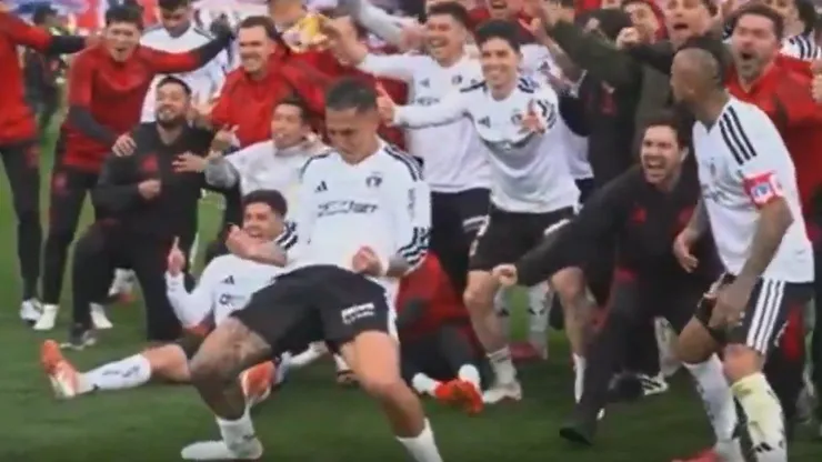 El polémico festejo de Correa lo condenan desde Colo Colo