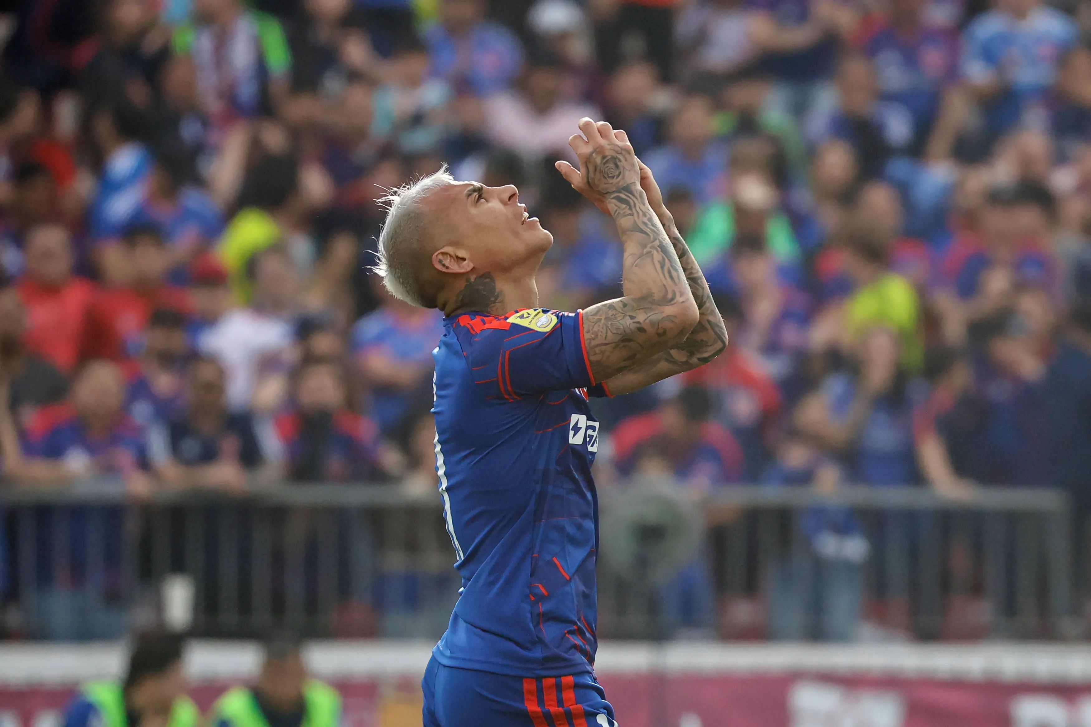 Vargas no pudo celebrar ante Colo Colo. Imagen: Photosport