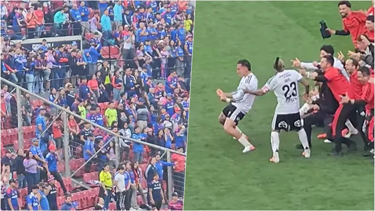 Javier Correa y su gesto directo a los hinchas de la U.