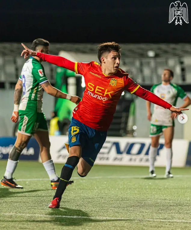Así festejó Droguett el gol de la victoria ante Puerto Montt. (Captura Instagram).