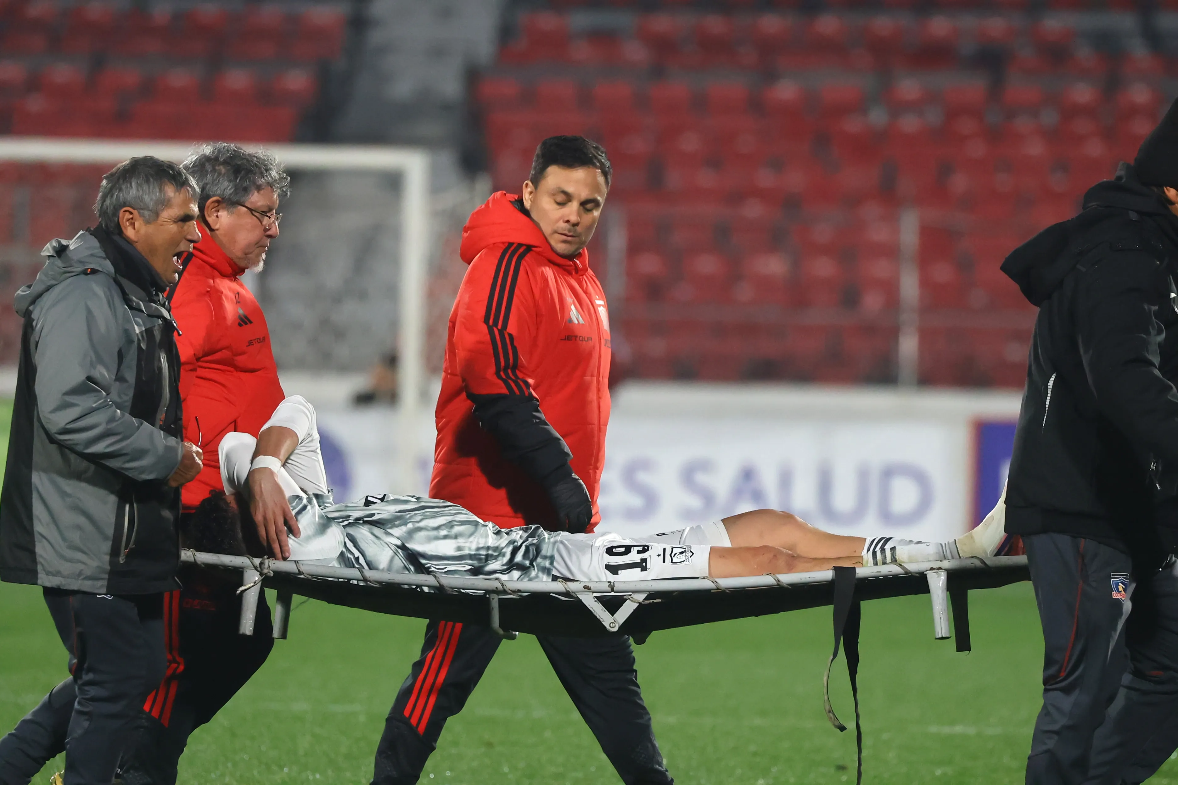 Así salió el jugador anoche en el Estadio Nacional /Photosport
