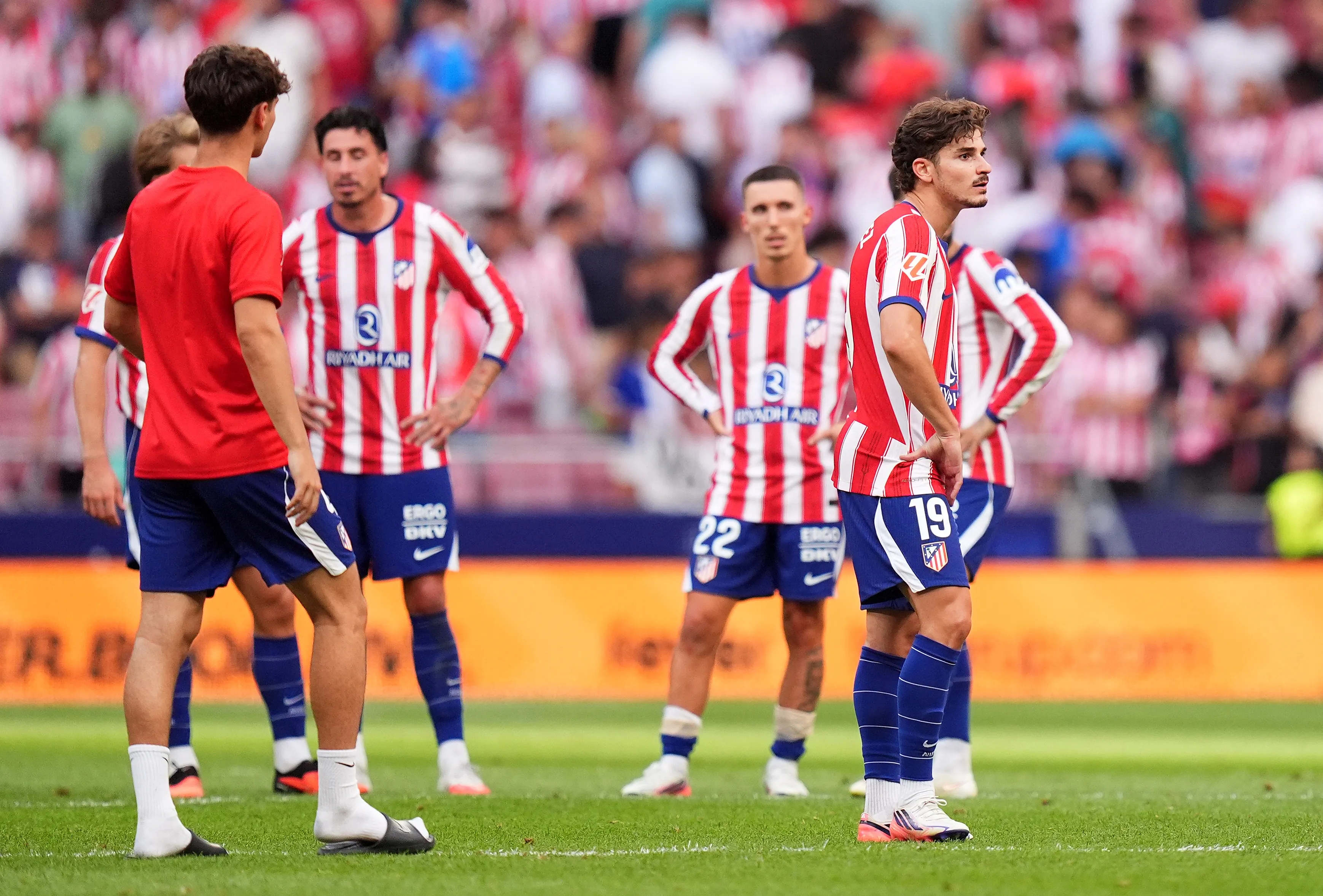 Julián Álvarez tras haber jugado contra Villarreal en el inicio de La Liga