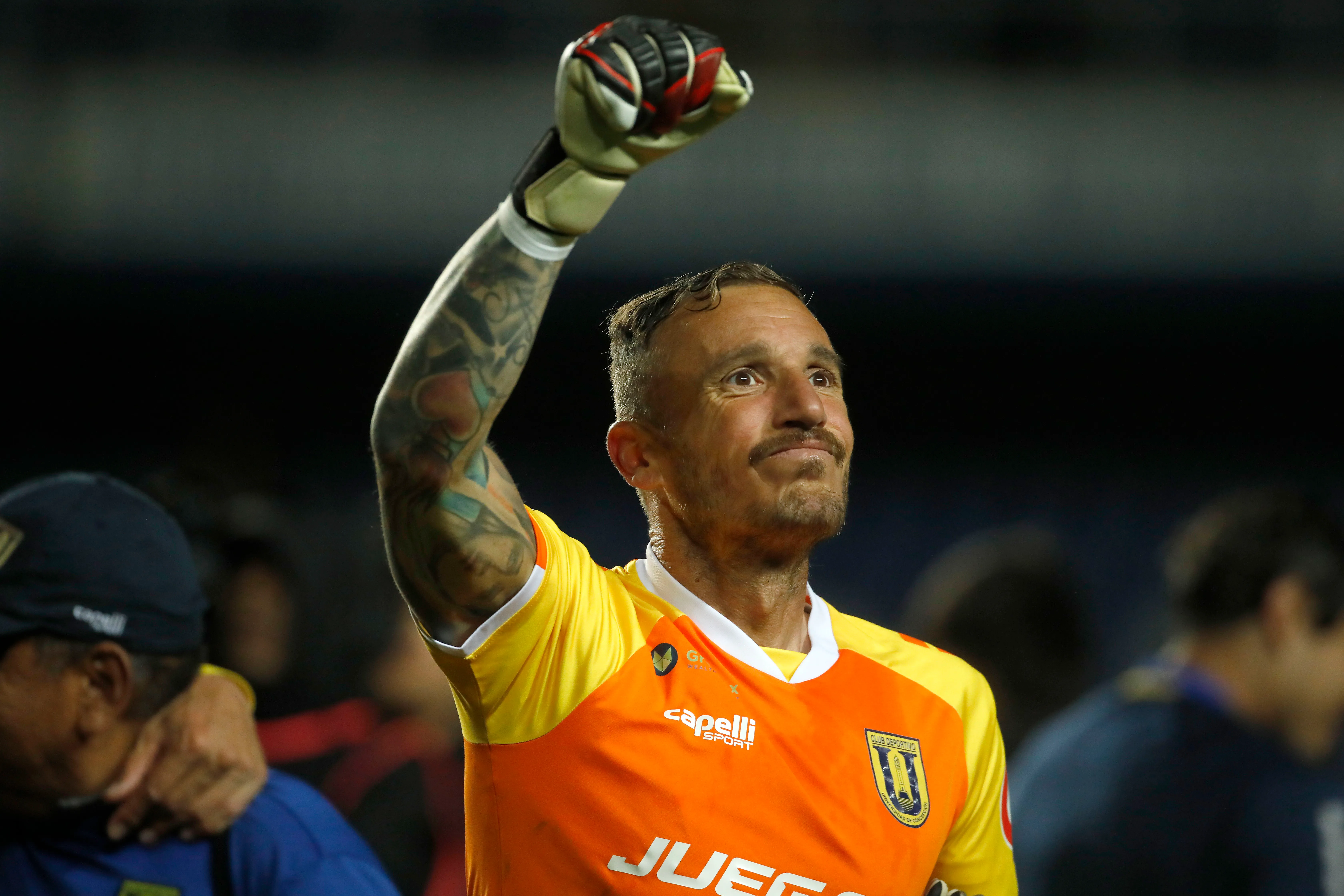 Cristian Campestrini cuando atajaba en el Campanil. (Marco Vázquez | Photosport).