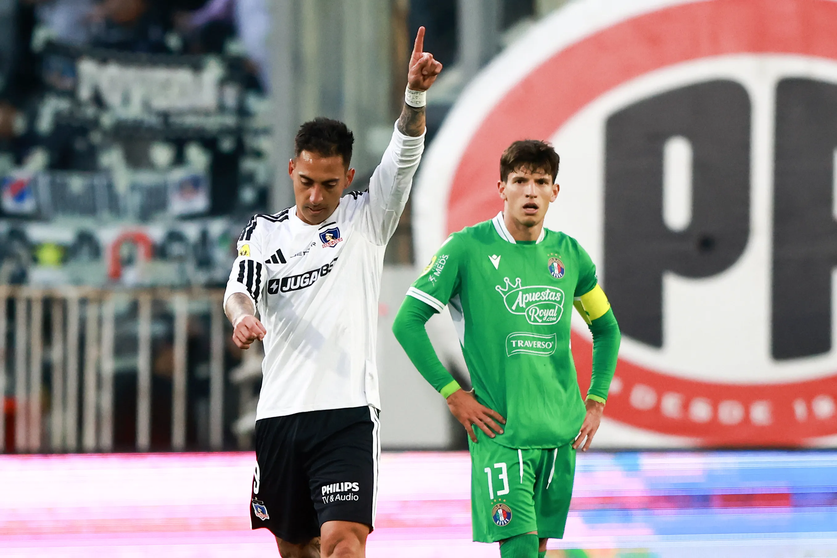 Javier Correa llegó a 12 goles con Colo Colo en esta Liga de Primera 2026. | Foto: Photosport.