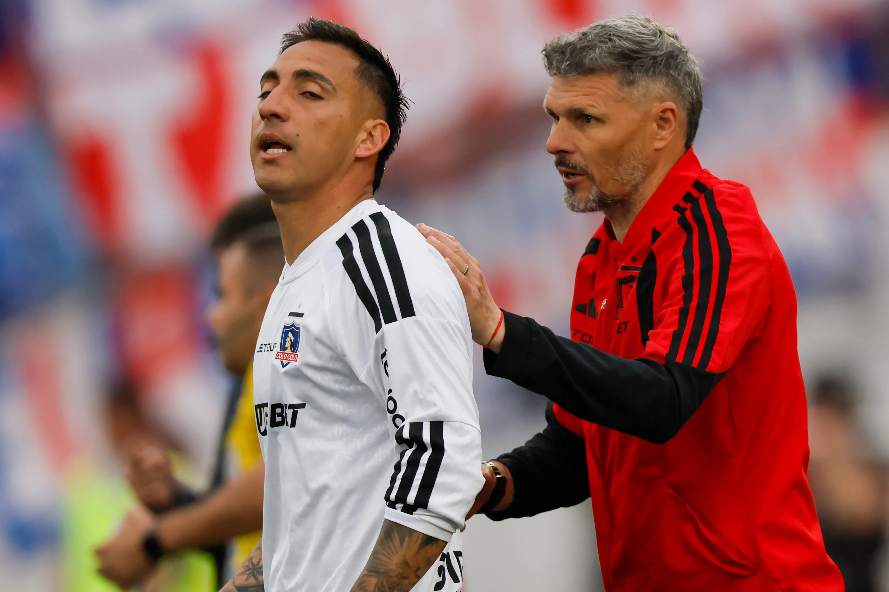 Javier Correa estará marginado para los duelos de Colo Colo ante Huachipato y Deportes Concepción. | Foto: Photosport.
