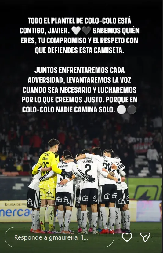 El mensaje que todo Colo Colo le transmitió a Correa