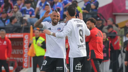 Vidal encabezó el apoyo de Colo Colo a Javier Correa