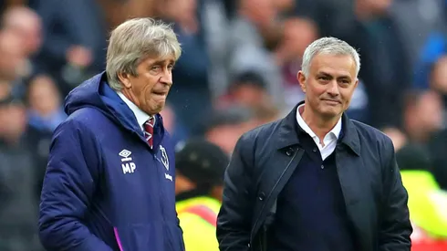 Pellegrini y Mou se verán las caras este viernes en España.
