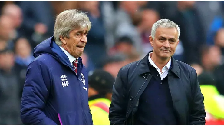 Pellegrini y Mou se verán las caras este viernes en España.