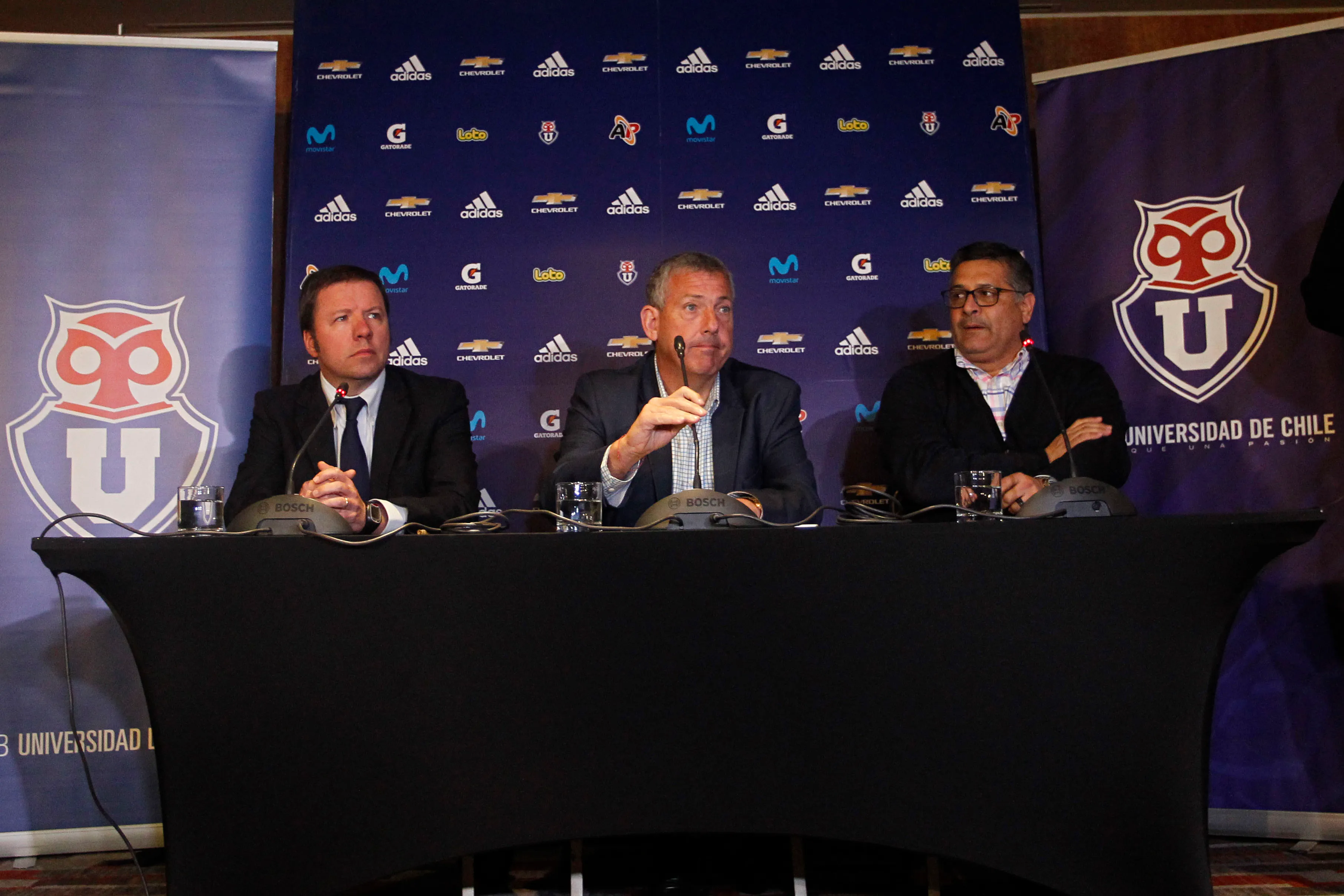 En julio de 2018, José Joaquín Laso, Carlos Heller y Ronald Fuentes afrontaron la salida repentina de Mauricio Pinilla para fichar en un club argentino. (Dragomir Yankovic/Photosport).