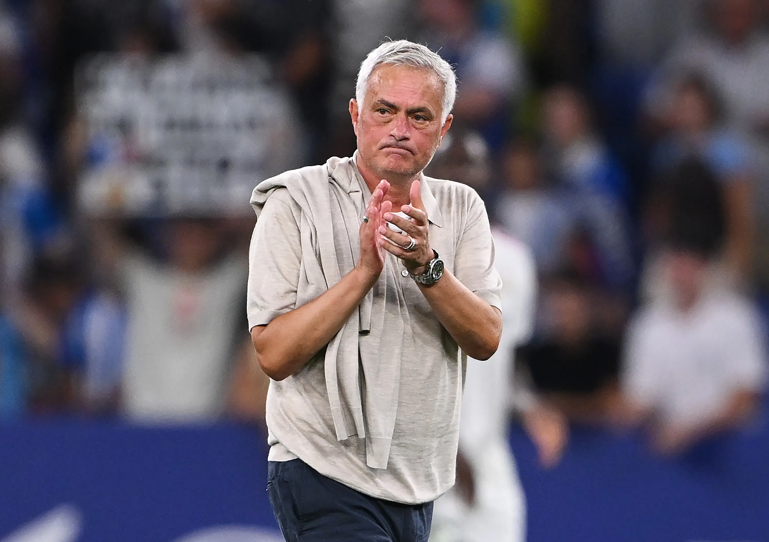 José Mourinho ha mostrado una versión mucho más tranquila en esta nueva etapa en el Real Madrid. | Foto: Getty Images.
