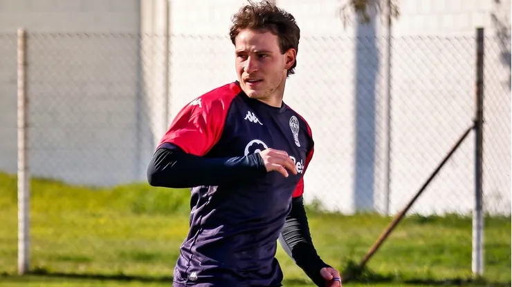 Bruno Barticciotto debutó con Huracán en el empate 1-1 ante Belgrano.