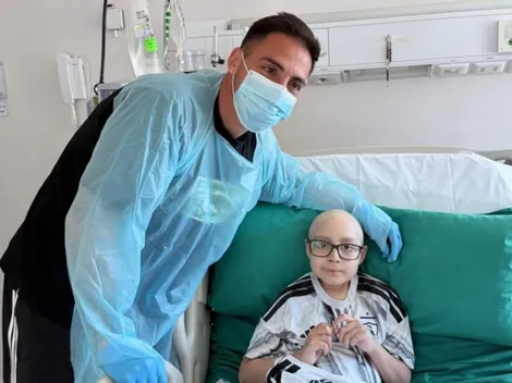 Lindo gesto de Javier Correa con niño que tiene leucemia