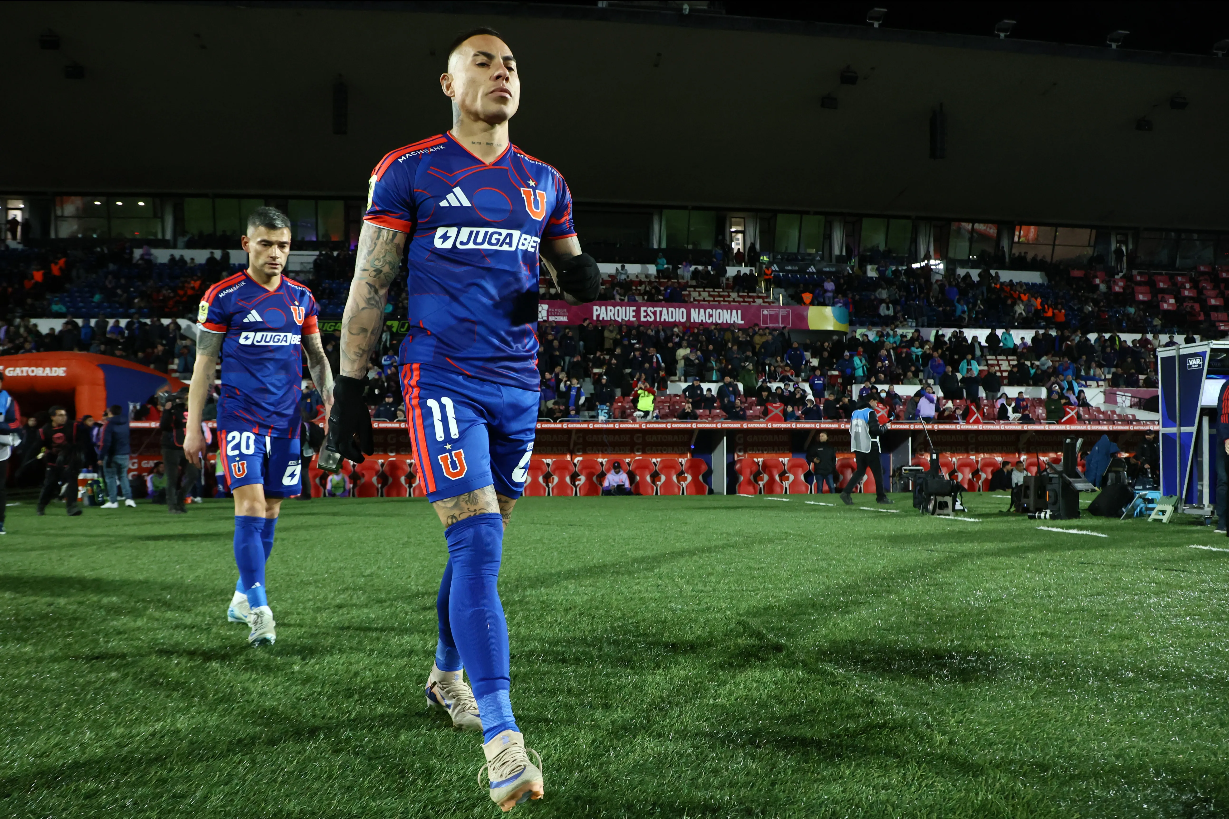 Vargas es fundamental en U. de Chile. Imagen: Photosport