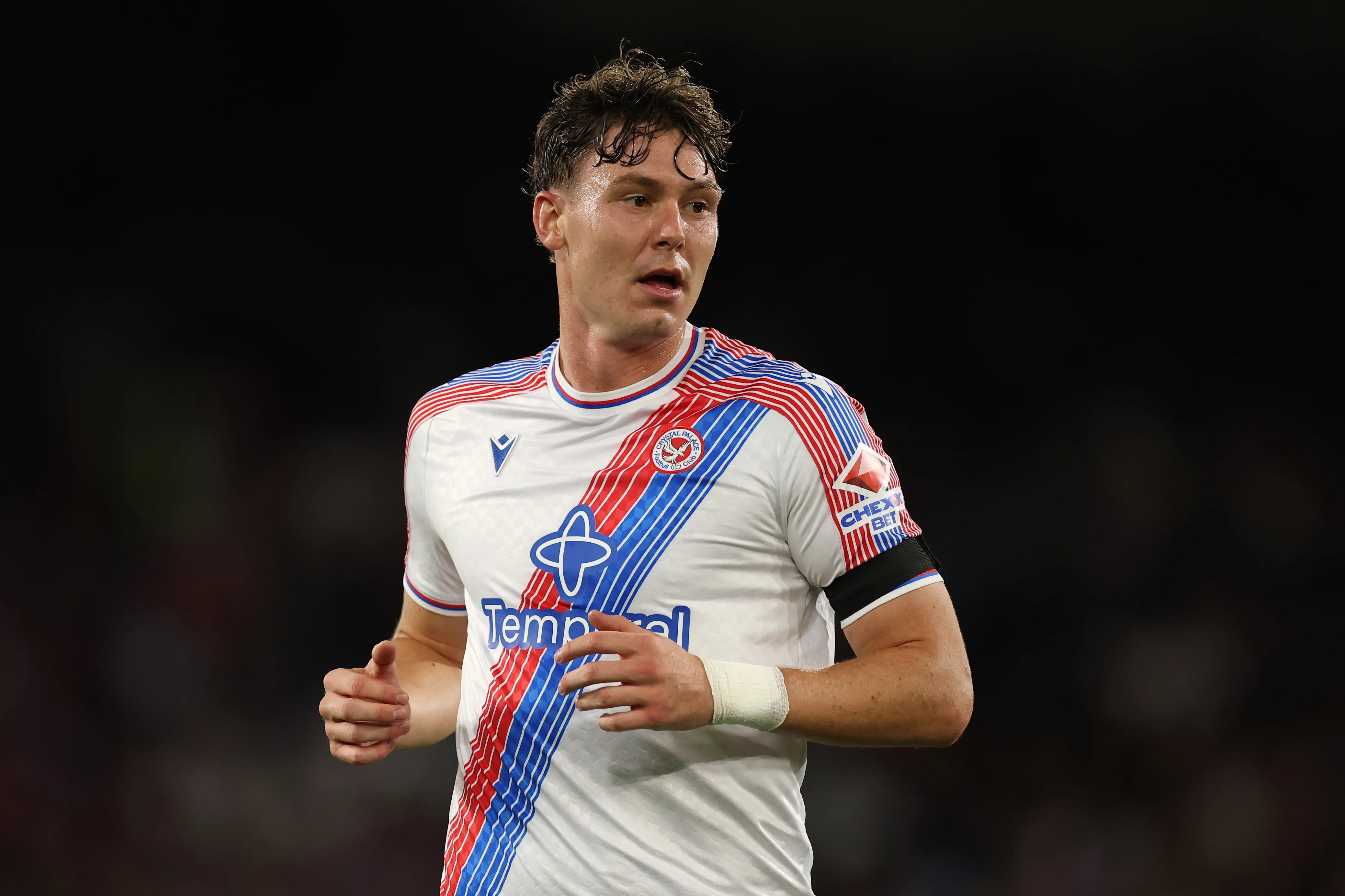 Jorgen Strand Larsen es, según Capology, el jugador mejor pagado del Crystal Palace. (Richard Heathcote/Getty Images).
