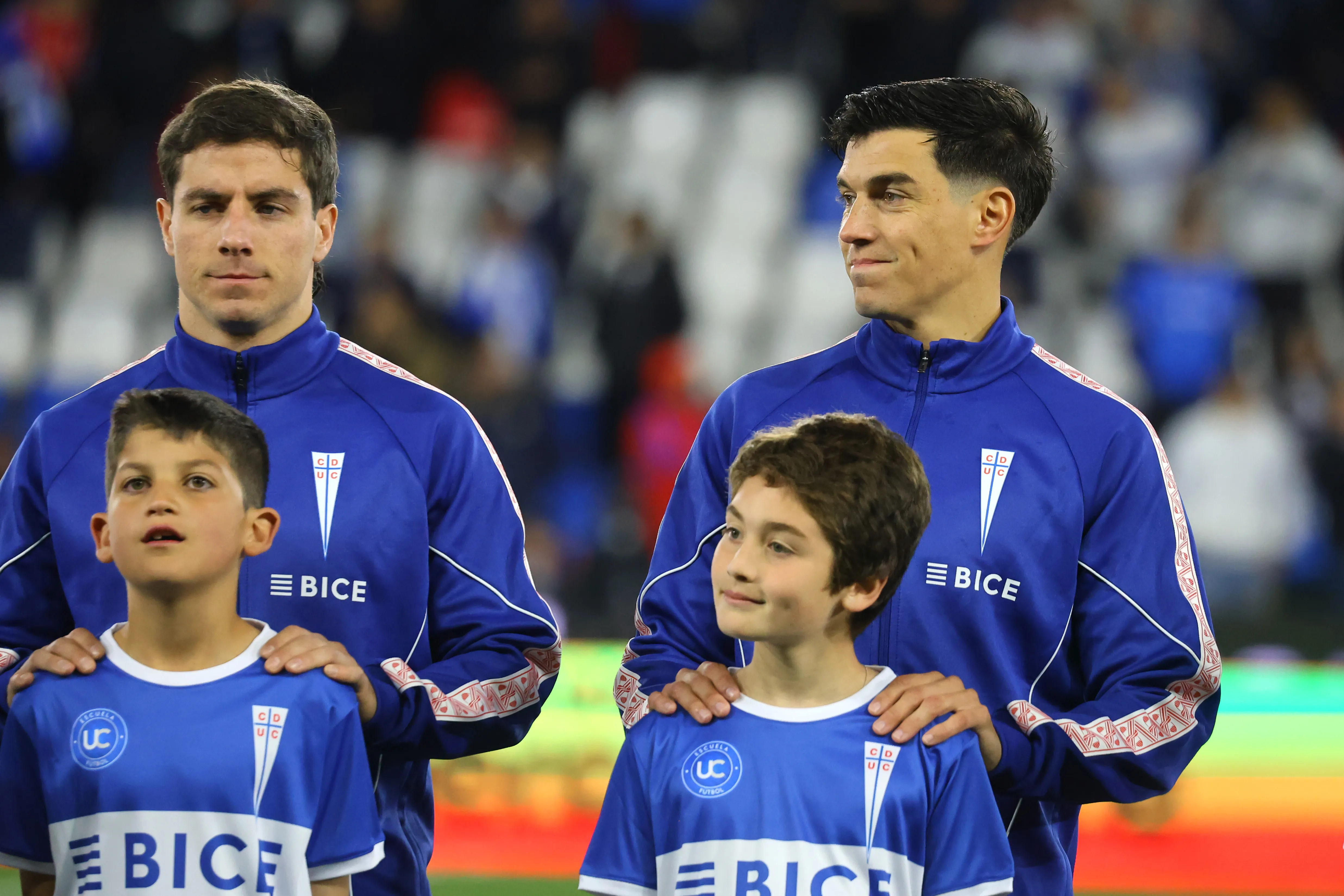 Clemente Montes junto a Agustín García Basso en la Católica. (Jonnathan Oyarzun/Photosport).
