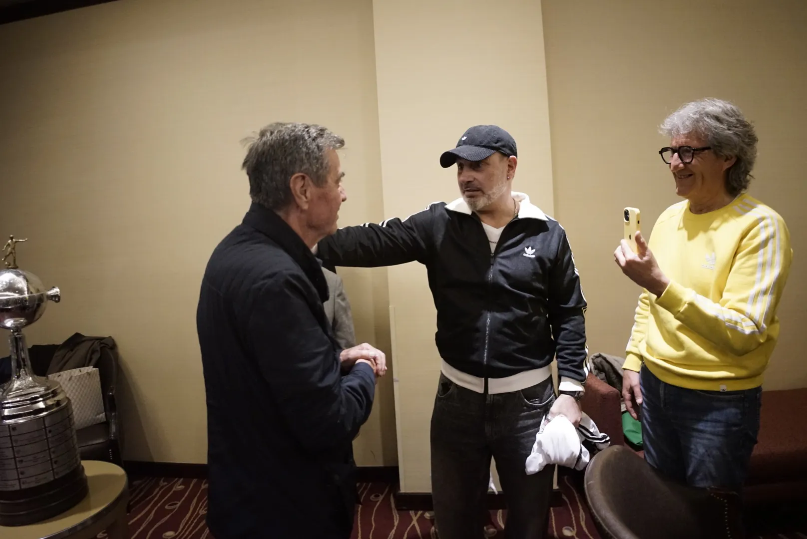 Mirko junto a Barticciotto y Morón (Foto: CSD Colo Colo)