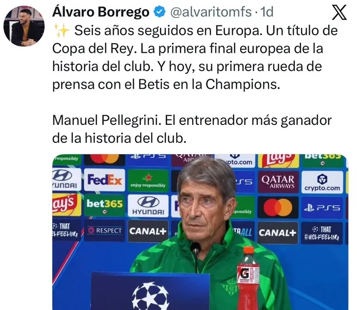 Pellegrini le ganó a Lille en la Champions