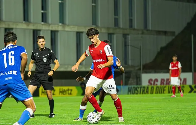 Jetzen López en el equipo juvenil del Braga.
