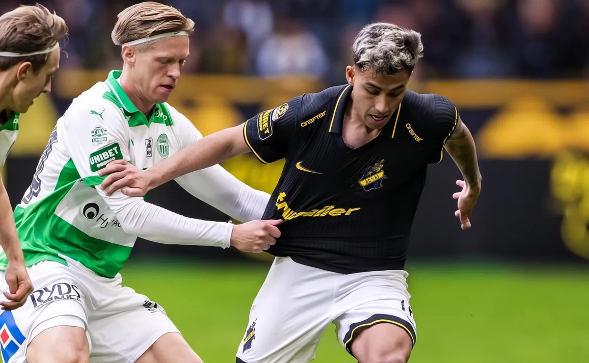 Amargo estreno para Lucas Assadi en Suecia: provocó polémico penal y sufrió dura goleada con AIK