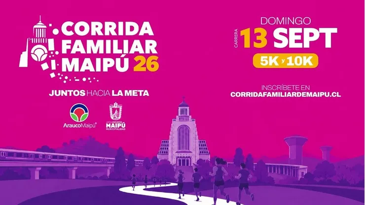 Corrida Familiar Maipú 2026: horario, entrega kits y desvíos de tránsito