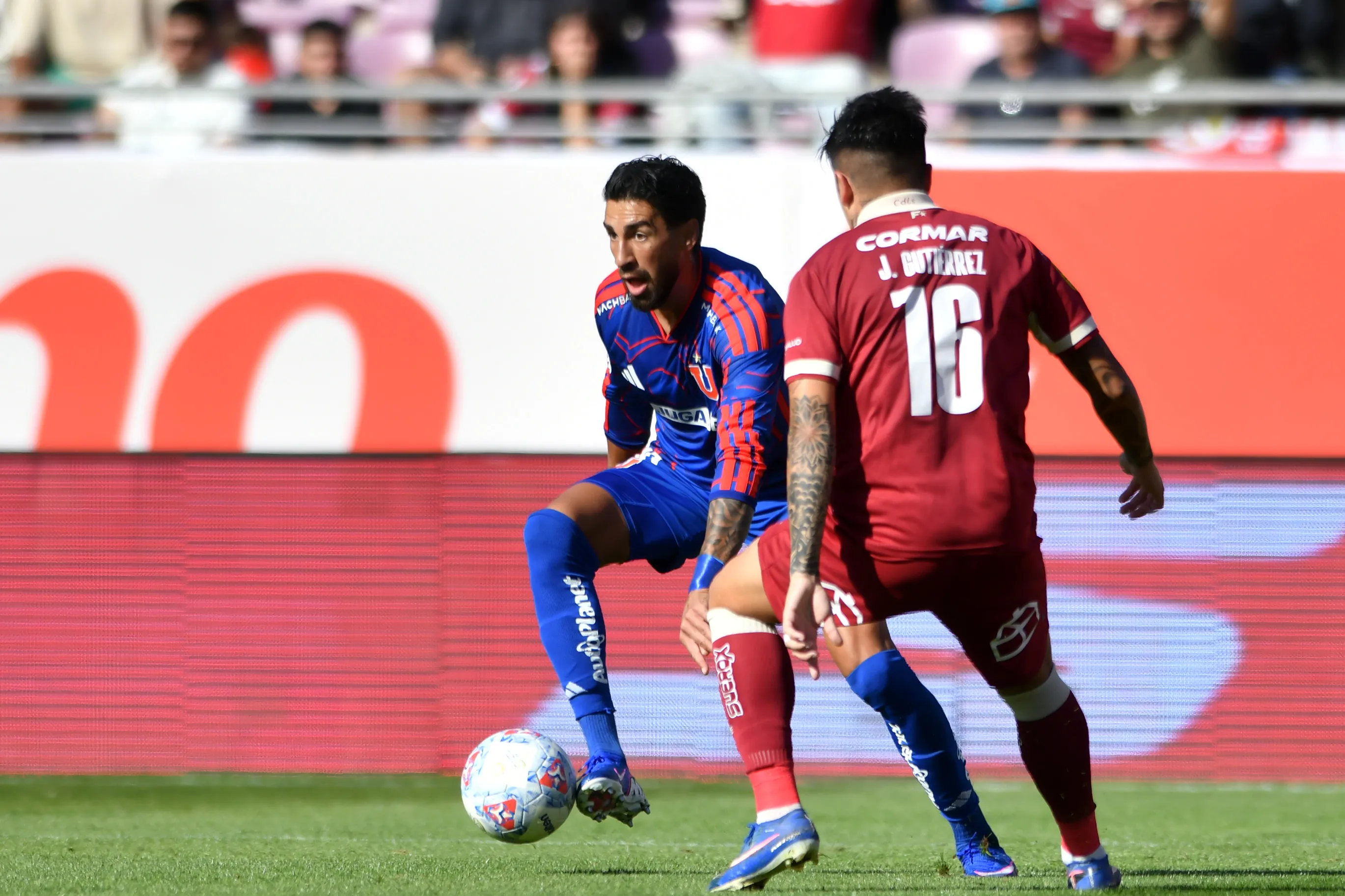 La U viene de derrotar a Coquimbo Unido con dos goles de Lucero .Foto: Alejandro Pizarro Ubilla/Photosport