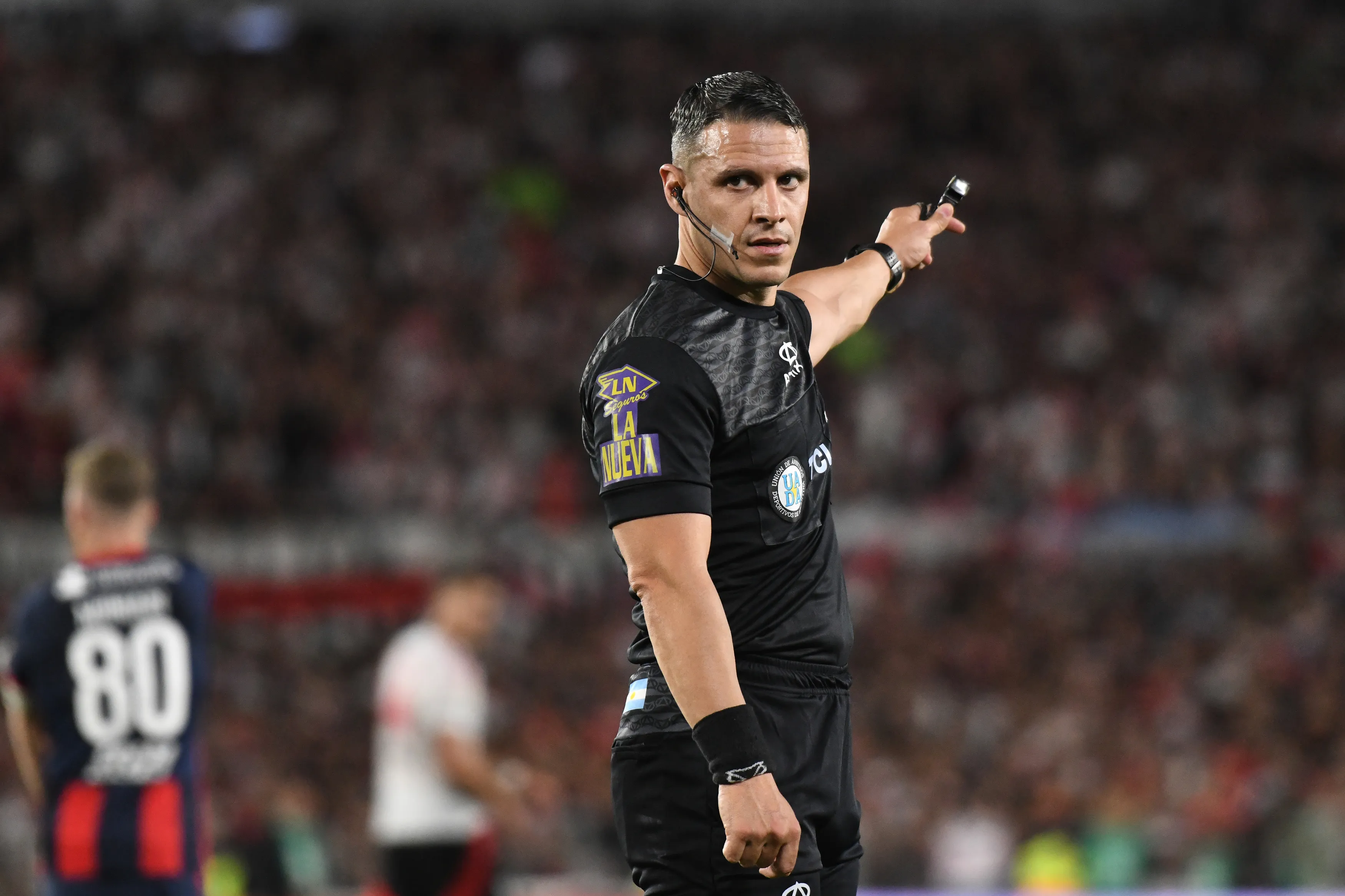 Andrés Gariano, el receptor del feroz reclamo de Julio César Falcioni. (Federico Peretti/Getty Images).