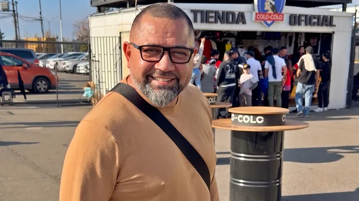 Adrián "Carucha" Fernández vio a Colo Colo en el Estadio Monumental.